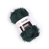 Yarnart SAMBA (Самба,травка) № 590 петроль (Пряжа синтетическая, нитки для вязания)