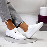 Невагомі повсякденні білі жіночі кеди в асортименті колір на вибір (взуття жіноче), фото 8