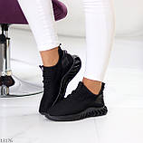 Легкі текстильні дихаючі жіночі чорні кросівки в асортименті (взуття жіноче), фото 7