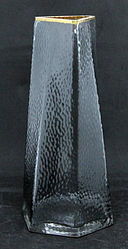 Ваза з чорного скла Конус 270