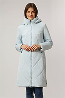 Длинная женская куртка демисезонная Finn Flare B19-11015-106 голубая S