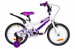 Дитячий велосипед FORMULA RACE 16" (білий з фиолетлвым)