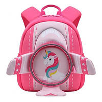 Рюкзак школьный ZMbaby Единорог Розовый на 3 отделения со светоотражающими элементами