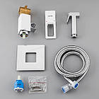 Змішувач для гігієнічного душу GAPPO прихованого монтажу білий латунь G7217-8, фото 5