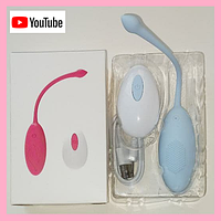 Мини вибратор перезаряжаемый вагинальный шарик на пульте, виброяйцо со стимуляцией, интимные игрушки для женщи