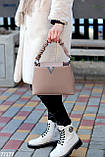 Функциональная стильная бежевая женская сумка в ассортименте цвет на выбор (обувь женская), фото 6