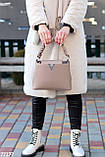 Функциональная стильная бежевая женская сумка в ассортименте цвет на выбор (обувь женская), фото 7