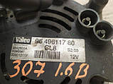 Генератор для Peugeot 206,307, Citroen C2, C3, C4, Valeo 80A, 1.4,1.6 B, 9649611780, фото 3