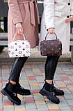 Модна містка міська світла молочна жіноча сумка кроссбоди (взуття жіноче), фото 5