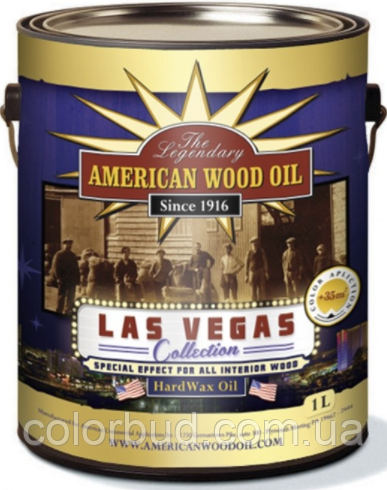 Олія для дерева з ефектом перламутр металік золото срібло Las Vegas Hardwax Oil 1 л