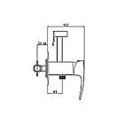 Змішувач для гігієнічного душу GAPPO прихованого монтажу бронзовий латунь G7207-4, фото 2