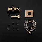 Змішувач для гігієнічного душу GAPPO прихованого монтажу бронзовий латунь G7207-4, фото 4