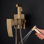 Змішувач для гігієнічного душу GAPPO прихованого монтажу бронзовий латунь G7207-4, фото 6