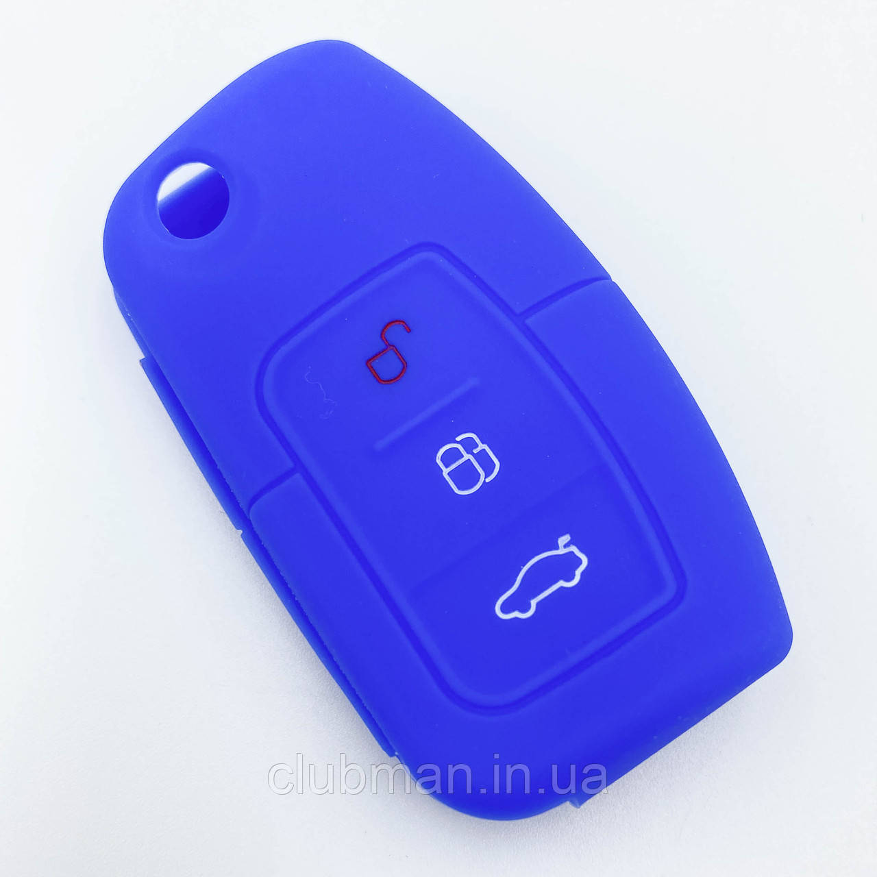Силіконовий чохол для ключа FORD Fiesta, Focus, Mondeo - синій
