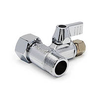 Латунный адаптер с шаровым краном 1/2" РН х 1/2" РВ х 1/4" шланг, комплект для подключения фильтров