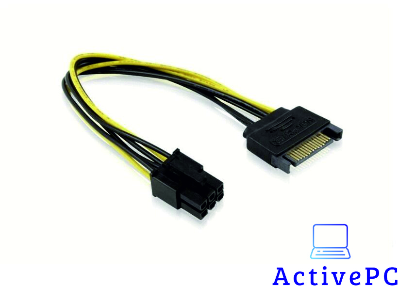 Кабель живлення для відеокарт, SATA - 6 pin , переходник c Sata на 6 pin