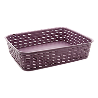 Кошик під ротанг 3 л фіолетовий
