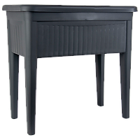 Горщик для квітів на ніжках Ayakli 60 л антрацитовий 76,5 х 37,5 х 28 см