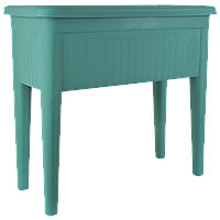 Горщик для квітів на ніжках Serinova Ayakli 60 л зелений поліпропілен (11309) 76,5 х 37,5 х 28 см