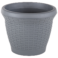 Горщик для квітів Serinova Wire 42 л антрацитовий поліпропілен (11345) 50 x 37,5 см