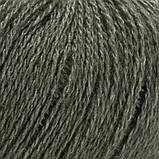 Yarnart SILKY WOOL (Сiлкi Вул) № 346 сіро-зелений (Пряжа вовна з шовком, нитки для в'язання), фото 2