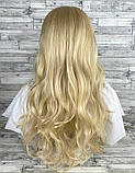 Перука довга хвиляста блонд з проділом жіноча 70см, фото 2