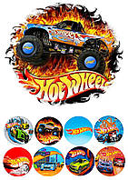 Вафельна картинка HOT WHEELS 6