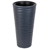 Горщик для квітів Serinova Kumsal 9 л антрацитовий поліпропілен (11491) 35 х 79 см
