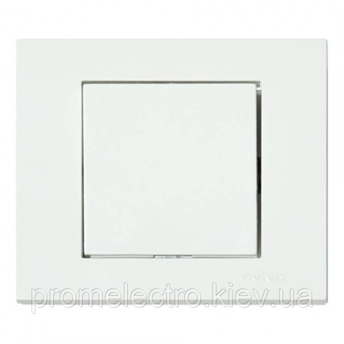 Вимикач 1-клавішний білий GRANO