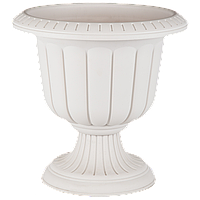 Горщик для квітів на ніжці Serinova Nergiz 47 л білий (11501) 58,9 х 58,8 х 41,1 см