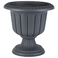 Горщик для квітів на ніжці Serinova Nergiz 47 л антрацитовий (11503) 58,9 х 58,8 х 41,1 см