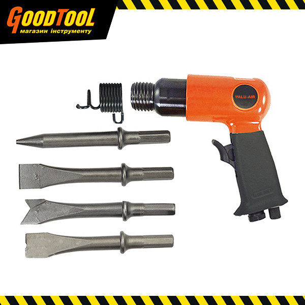 Молоток пневматичний с набором зубил 4 шт. в комплекті VALU-AIR 7621