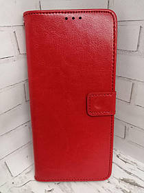 Чохол-книжка для ZTE Blade A51 з бічною підставкою Leather червоний