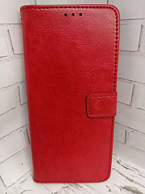 Чохол книжка для ZTE Blade A71 з бічною підставкою Leather червоний