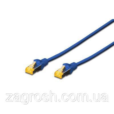 Promo Ціна! Патч-корд 3м CAT 6a S-FTP, AWG 26/7, Cu, PVC, blue Digitus (DK-1644-A-030/B) - тільки на ZaGrosh.com.ua