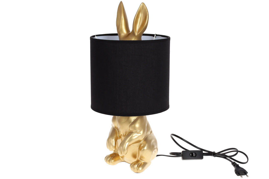 Декоративна настільна лампа "Кролик" з абажуром 43 см висота