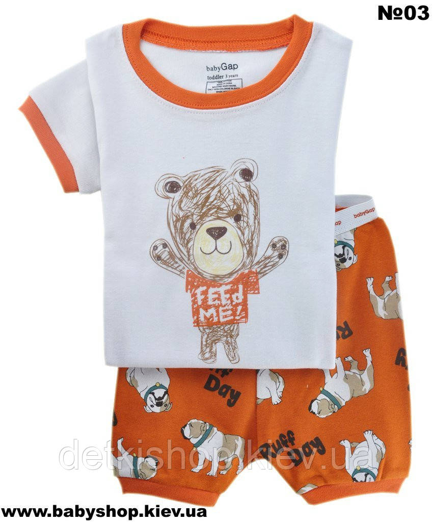 Футболка та шорти BabyGAP (ведмедик), фото 1