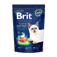 Сухой корм для стерилизованных котов Brit Premium by Nature с лососем 1,5кг