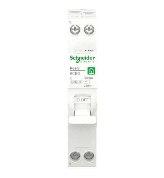 Дифавтомат RESI9 Schneider Electric 32 A, 1М, 1P+N, крива C, 30мА, тип АС