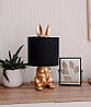 Декоративна настільна лампа "Кролик" з абажуром 43 см висота, фото 4
