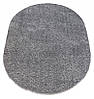 Ворсистий сірий килим FANTASY 12500-60 овальний, фото 2