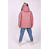 Красива дитяча куртка для дівчинки весняне подовжена розмір 134-158, фото 7