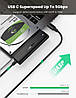 Кабель-адаптер UGREEN SATA-USB C для 2,5-дюймового SSD і жорсткого диска Black (CM321), фото 3