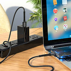 USB кабель Hoco X71 1m Lightning чорний, фото 2