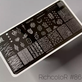 Пластина для стемпінгу RichColor No086