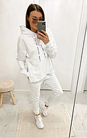 Жіночий спортивний костюм демісезонний штани з кишенями, худі з капюшоном