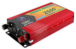Перетворювач напруги (інвертор) 12-220 V 2500 W UKC DP-2500 I1400