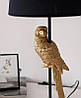 Декоративна настільна лампа "Папуга" з тканинним абажуром 51 см висота, фото 2