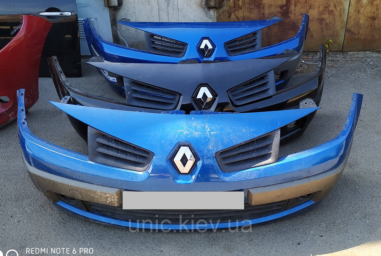 Бампер передній Рено Меган 2 ф 2 б/в в зборі