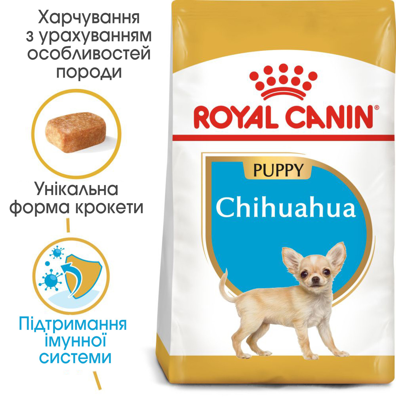 Royal Canin Chihuahua Puppy сухий корм для цуценят породи Чихуахуа до 8 місяців, 1.5 КГ, фото 1